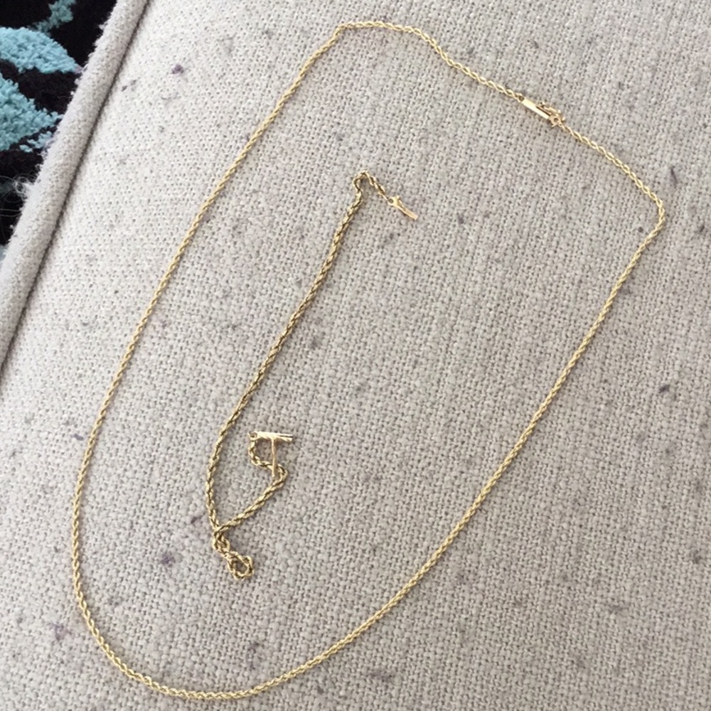 14k gold rope necklace & bracelet